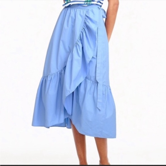 J. Crew Dresses & Skirts - J. Crew ruffle wrap skirt